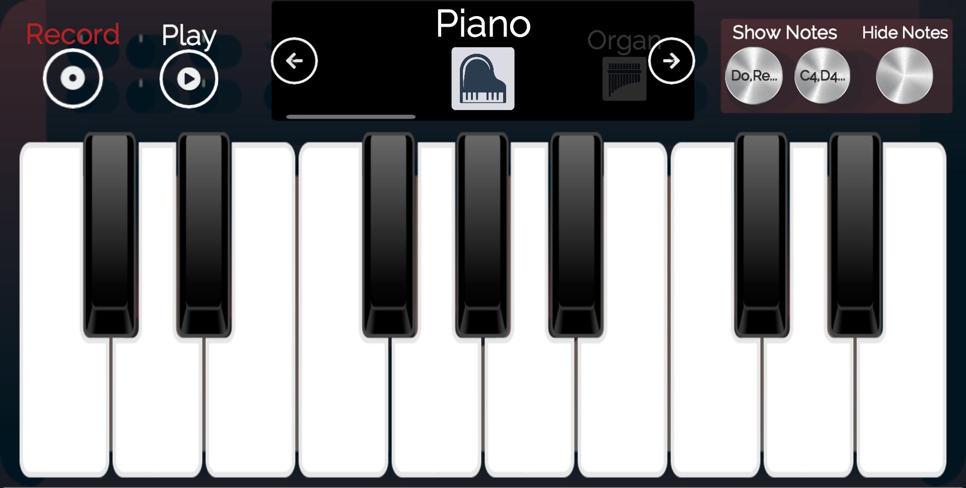 Приложения для игры на пианино на ПК. Игра пианино 3. Piano Android.